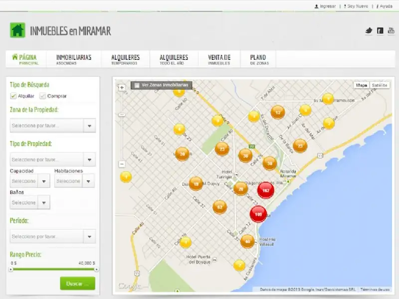 Nuevo portal agrupa la oferta inmobiliaria miramarense | Miramarense